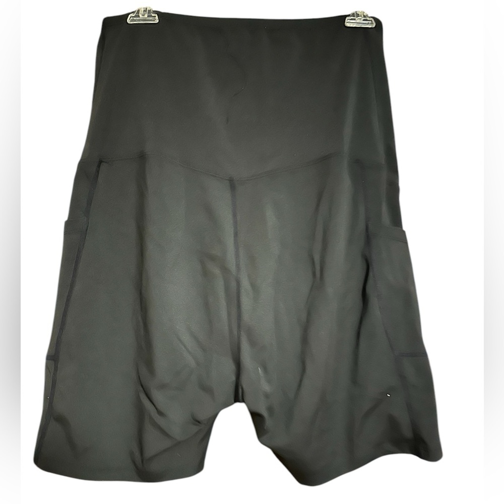 Black Shapewear Shorts with Compression Fit and Elastic Waistband